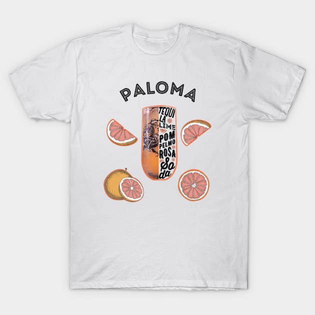 Paloma Cocktail Drink T-Shirt by Pistacchio Gift